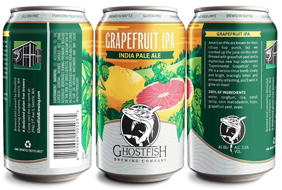 Ghostfish Brewing Grapefruit IPA Cans