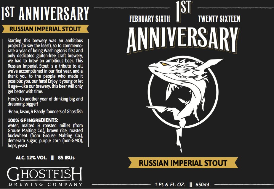 Ghostfish Brewing Anniversary Russian Imperial Stout