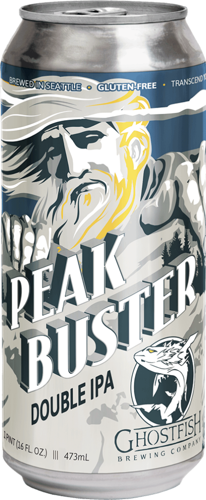 Ghostfish Brewing Gluten-Free Peak Buster Double IPA 16oz Ghostfish Brewing Gluten-Free Peak Buster Double IPA 16oz