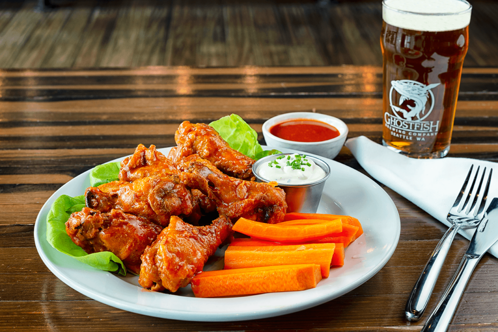 Gluten Free Chicken Wings at Ghostfish Brewing