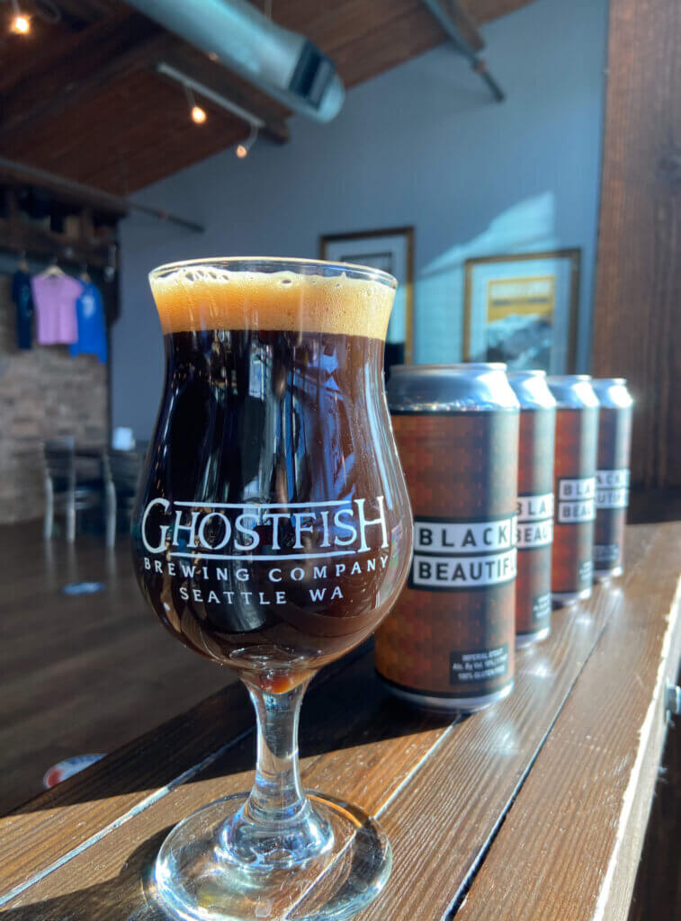 black is beautiful imperial stout in glass