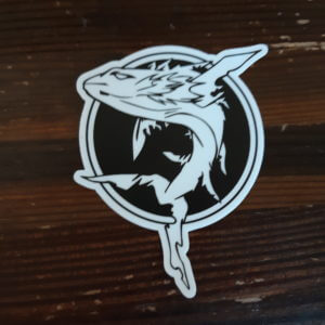 Ghostfish Icon Logo Sticker