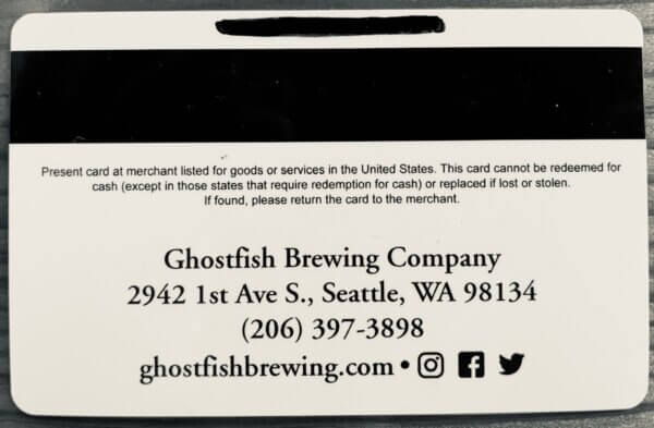 Ghostfish Gift Card (For Use in Taproom Only) - Image 3