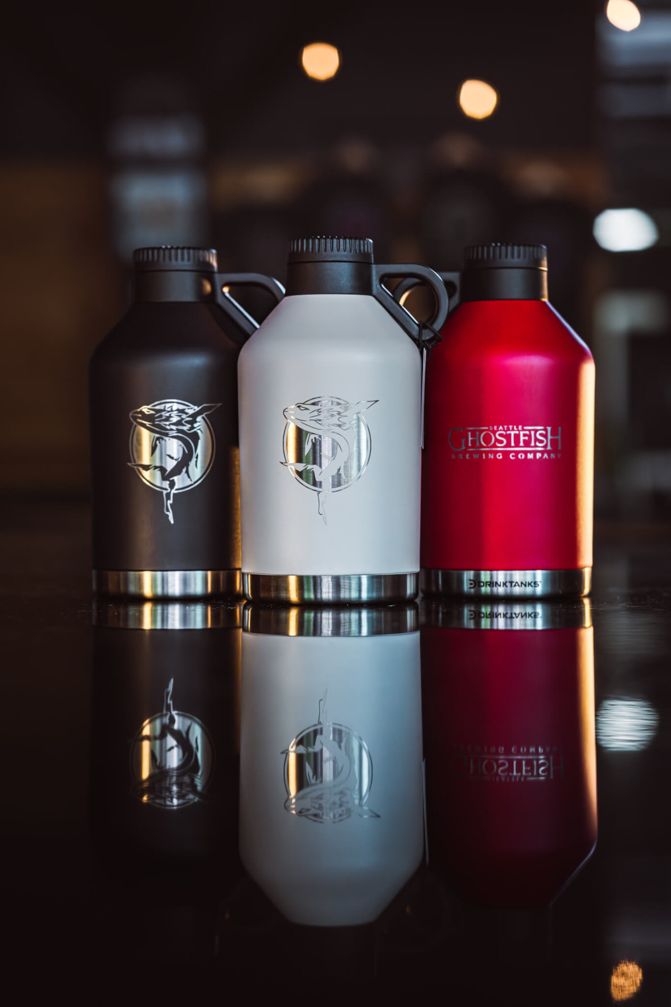 Ghostfish Logo'd DrinkTanks® Session 64 oz Growler (3 color options)