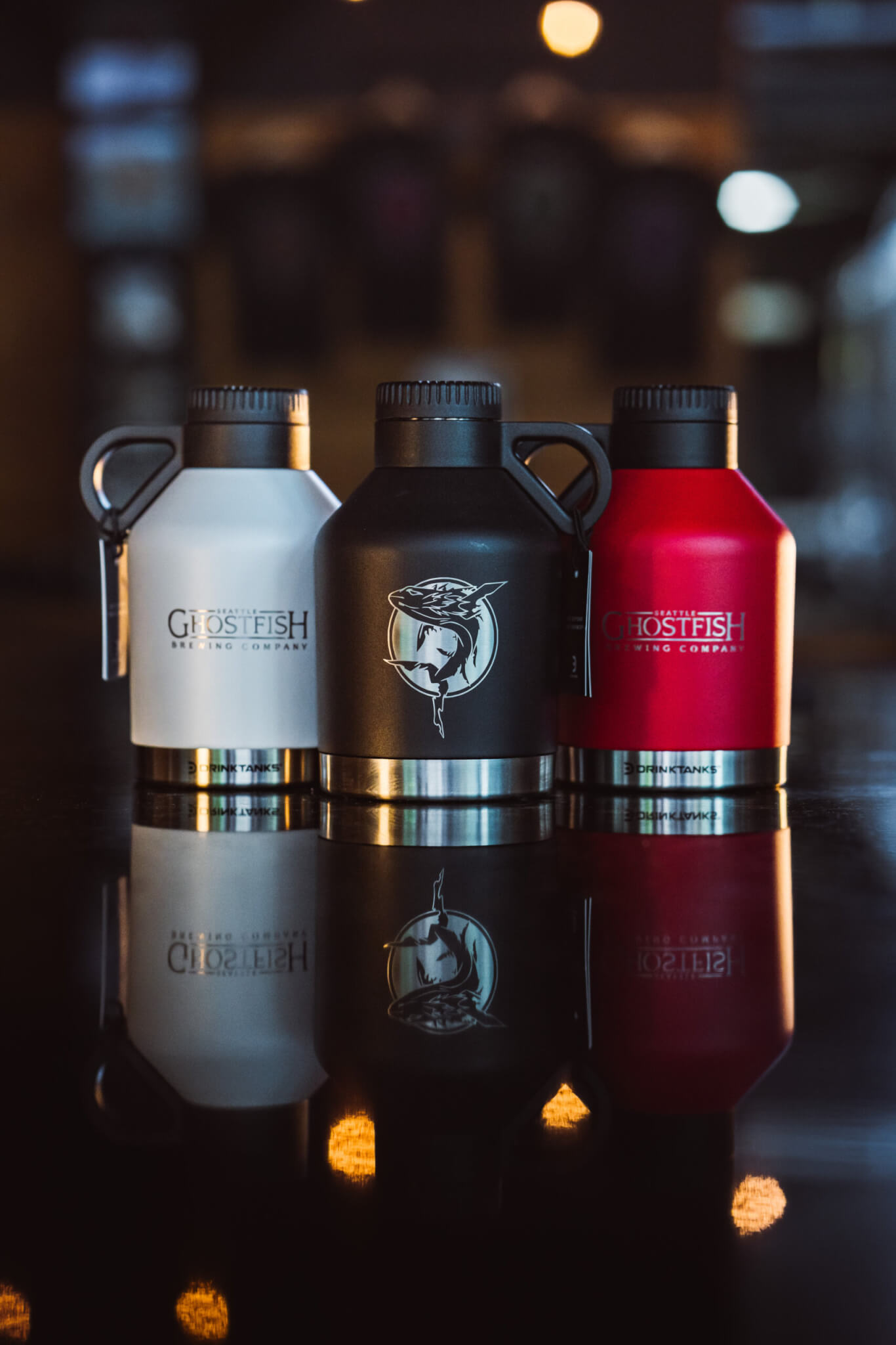 Ghostfish Logo'd DrinkTanks® Session 32 oz Growler (3 color options)