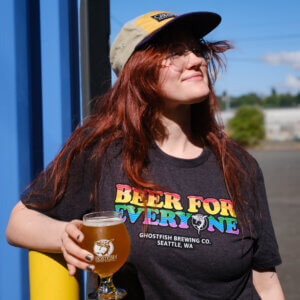 Ghostfish "Beer For Everyone" T-Shirt (Heather Black)