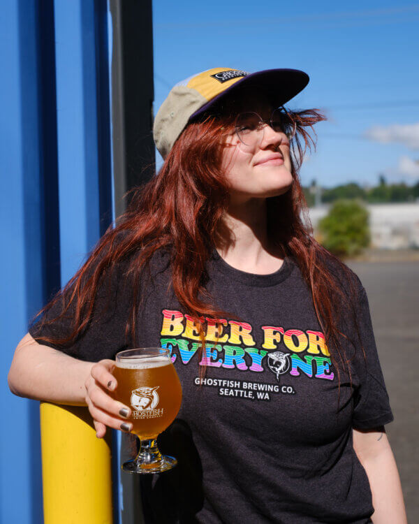 Ghostfish "Beer For Everyone" T-Shirt (Heather Black)