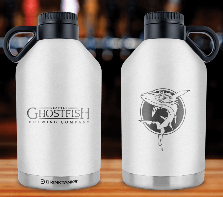 Ghostfish Logo'd DrinkTanks® Session 64 oz Growler (3 color options) - Image 7
