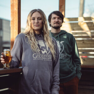 Unisex Ghostfish Logo'd Pullover Fleece Hoodie (3 Color Options)
