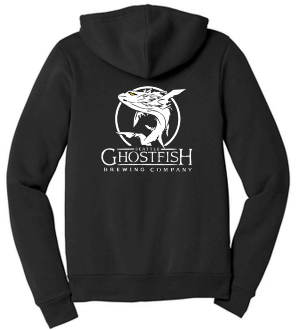 Ghostfish Unisex Fleece Full Zip Hoodie (2 Color Options) - Image 3