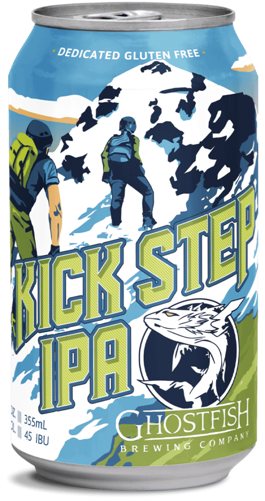 Ghostfish Kick Step IPA Gluten Free Beer in a 12oz Can