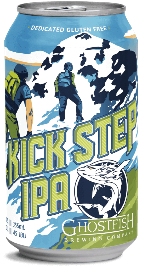 Ghostfish Kick Step IPA Gluten Free Beer in a 12oz Can