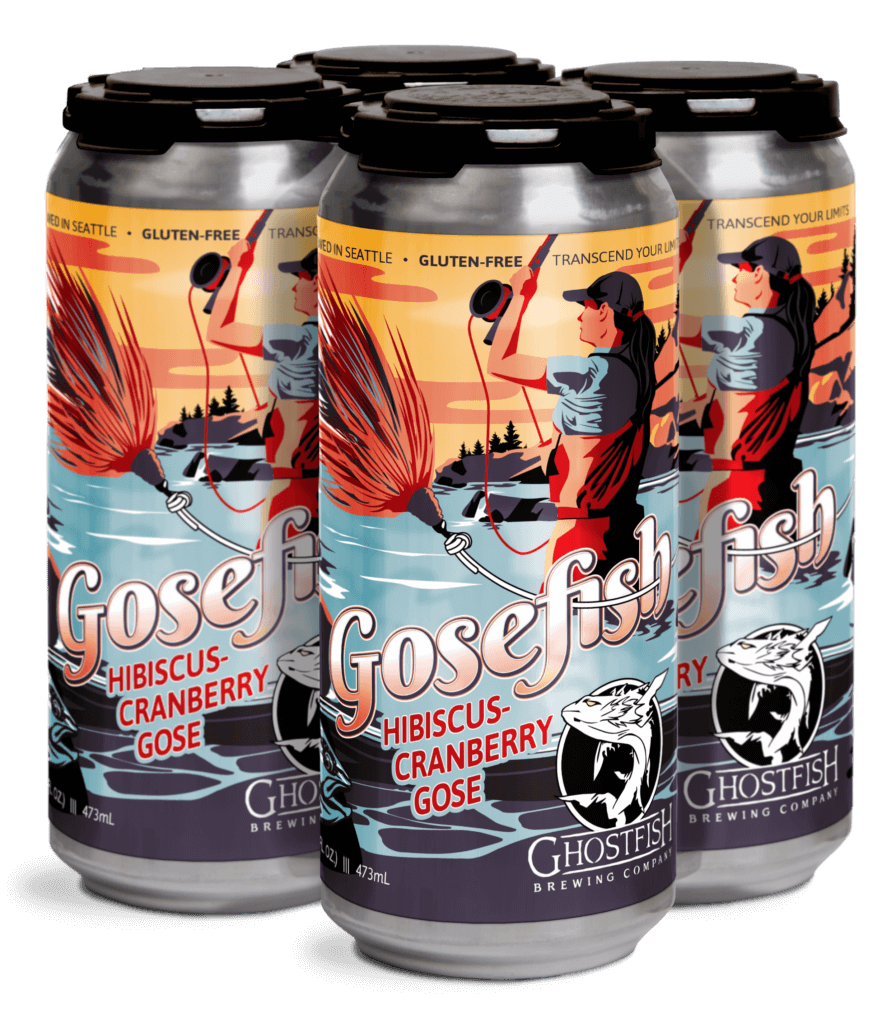 Gosefish Hibiscus-Cranberry Gluten Free Gose Beer