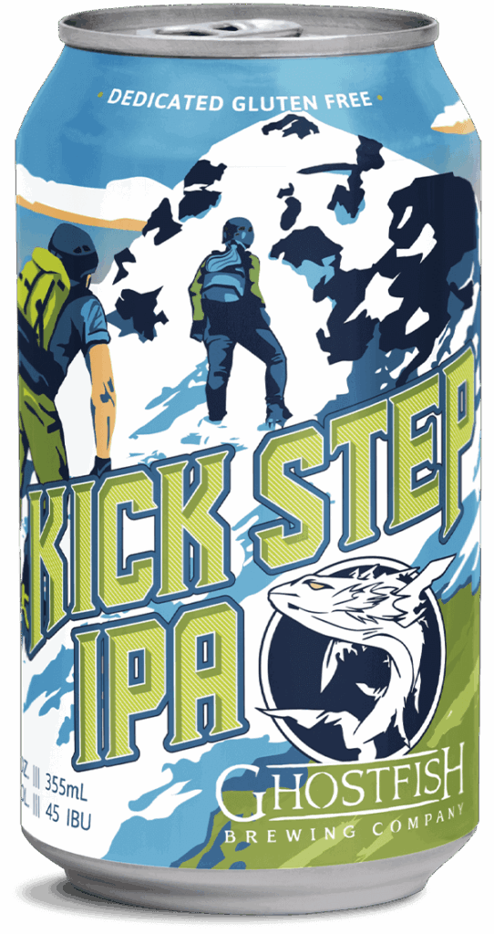 Ghostfish Kick Step IPA Gluten Free Beer in a 12oz Can