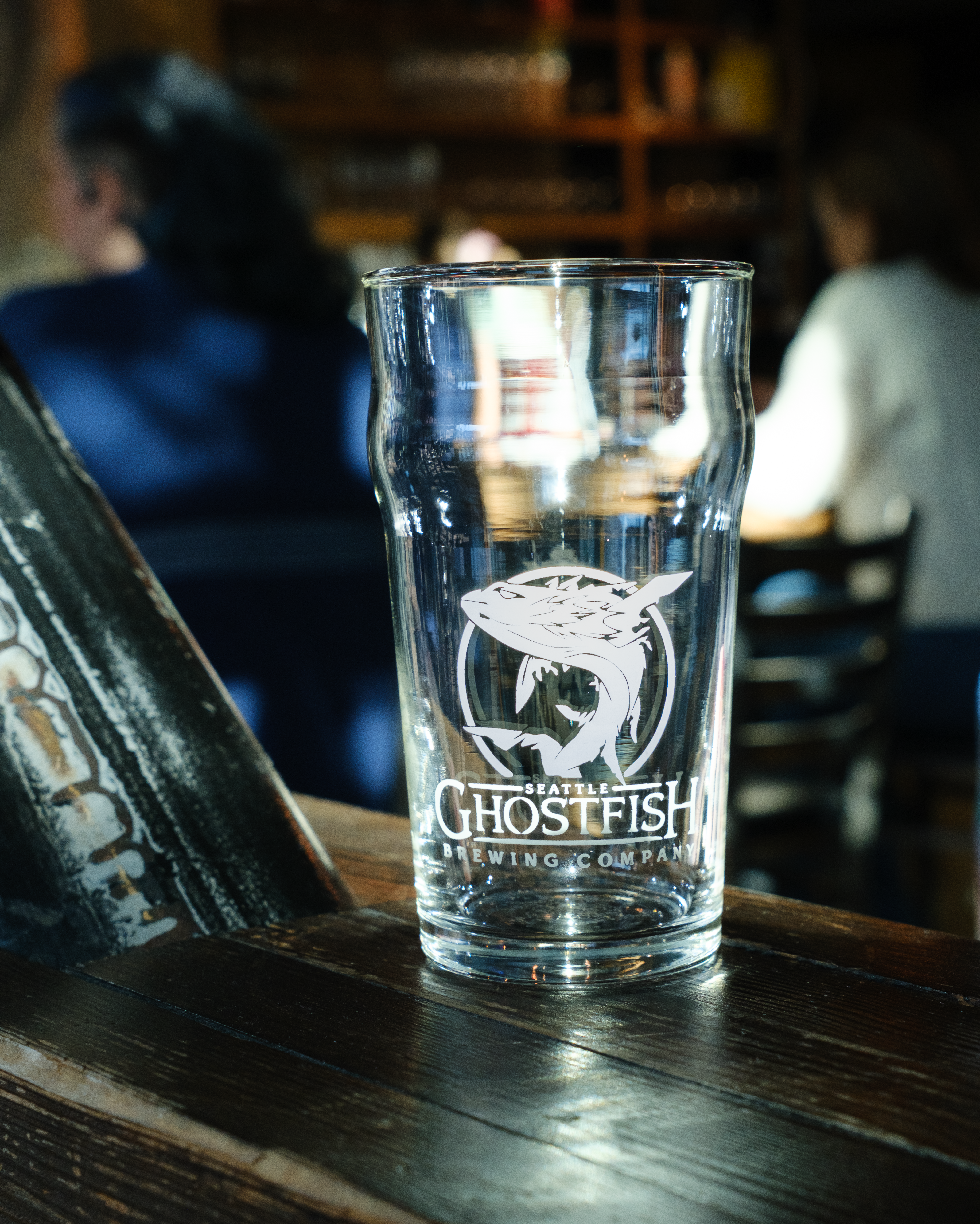 Ghostfish 16 oz Logo'd Pint Glass