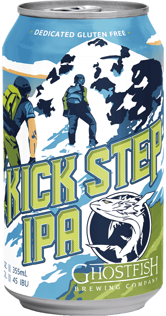 Ghostfish Kick Step IPA Gluten Free Beer in a 12oz Can